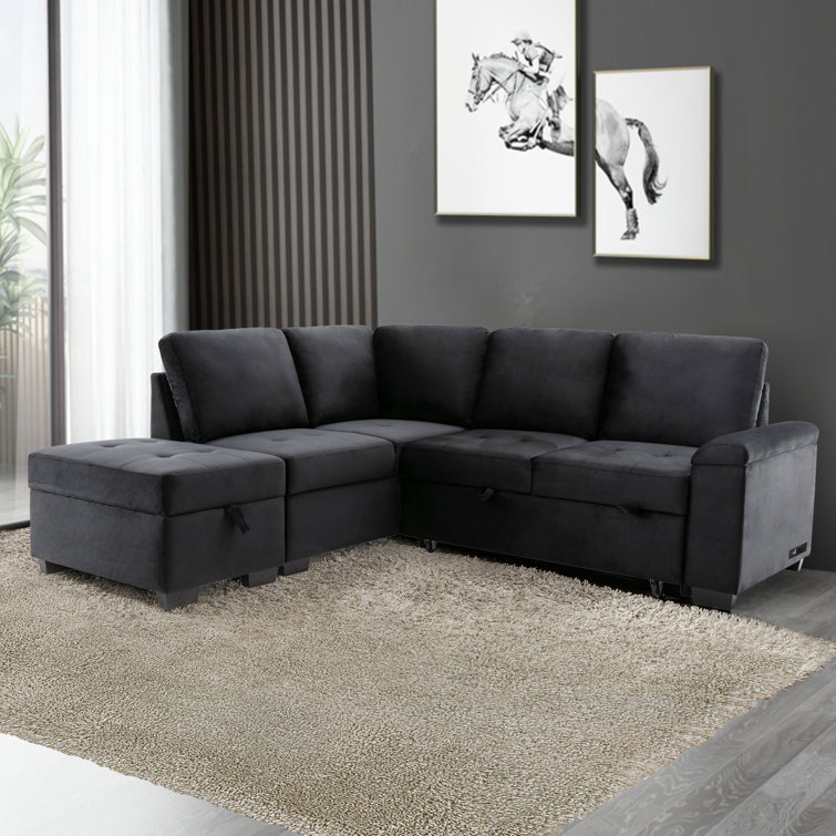 Wayfair shop black sectional